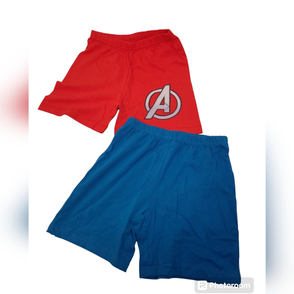 Marvel Boy's Blue & Red Regular Casual Shorts 5-6 Years (2-Pack) New